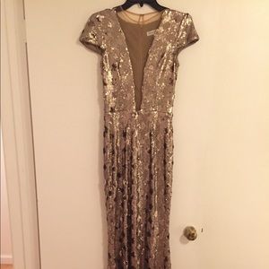 Dress the Population Gild Sequin Column Dress